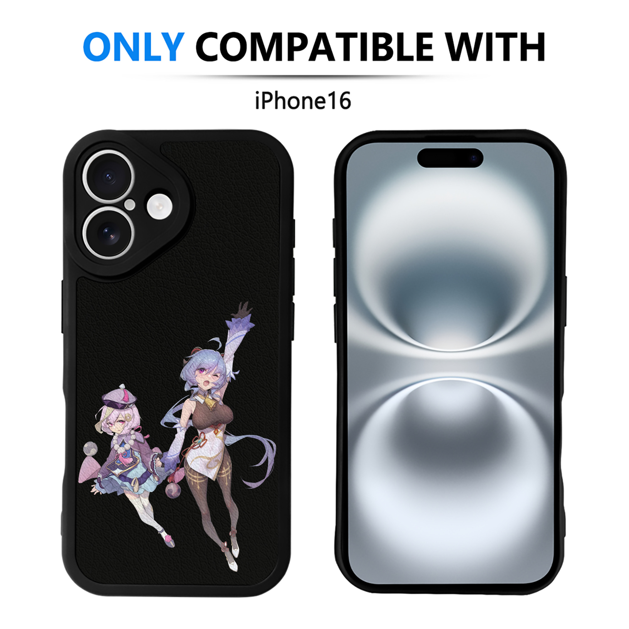 げんし神 七七 なな  genshin Nana 【iPhone 16シリーズ対応】シリコンスマホケース（レザー調） 材質：シリコン